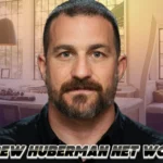 Andrew Huberman net worth - Stanford neuroscientist and podcast host in modern office setting