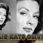 Julie Kate Olivier black and white portrait photos showing classic Hollywood glamour style from her acting career