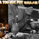 Diners enjoying authentic Sichuan hot pot experience at Lao Ma Tou Hot Pot Irvine restaurant with traditional cooking setup
