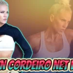 Jaclyn Cordeiro net worth feature image showing fitness trainer in workout attire demonstrating exercises