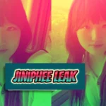 Jiniphee leak privacy breach illustration showing blurred faces with overlay text highlighting digital security concerns and data protection