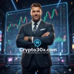 Crypto30x.com gigachad trading platform dashboard showing 30x leverage options and AI tools