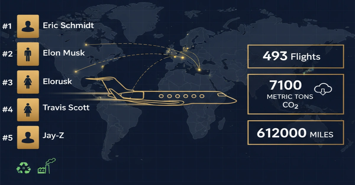 Celebrity Jet Leaderboard: Who Flew the Most Private Miles in 2024