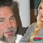 Chris Potoski, Brandi Love's husband and media executive, smiling next to Brandi Love with "CHRIS POTOSKI" text
