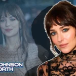 Dakota Johnson net worth Hollywood actress in elegant black lace outfit at red carpet event