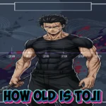 How old is Toji Fushiguro - timeline showing age 27-30 at death in Jujutsu Kaisen with character illustration