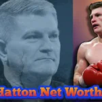 Ricky Hatton in boxing gloves showing his fighting career that built his $40 million net worth