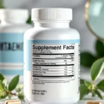 ingredients in siwzozmix458 safe to use supplement bottle with facts label and natural botanical elements