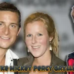 Marmaduke Mickey Percy Grylls with parents Bear Grylls and Shara Cannings Knight showing height difference