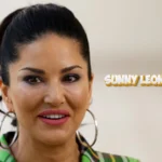 Sunny Leone smiling portrait with text overlay 'Sunny Leone Net Worth' - Bollywood actress entrepreneur worth Rs 120 crore