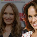 Catherine Bach at a red carpet event, then and now comparison showing the actress from The Dukes of Hazzard in recent years