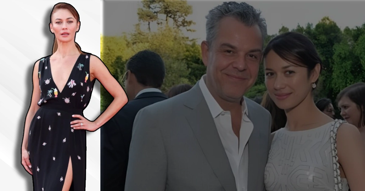 Olga Kurylenko and Damian Gabrielle at event during their marriage, before and after photos