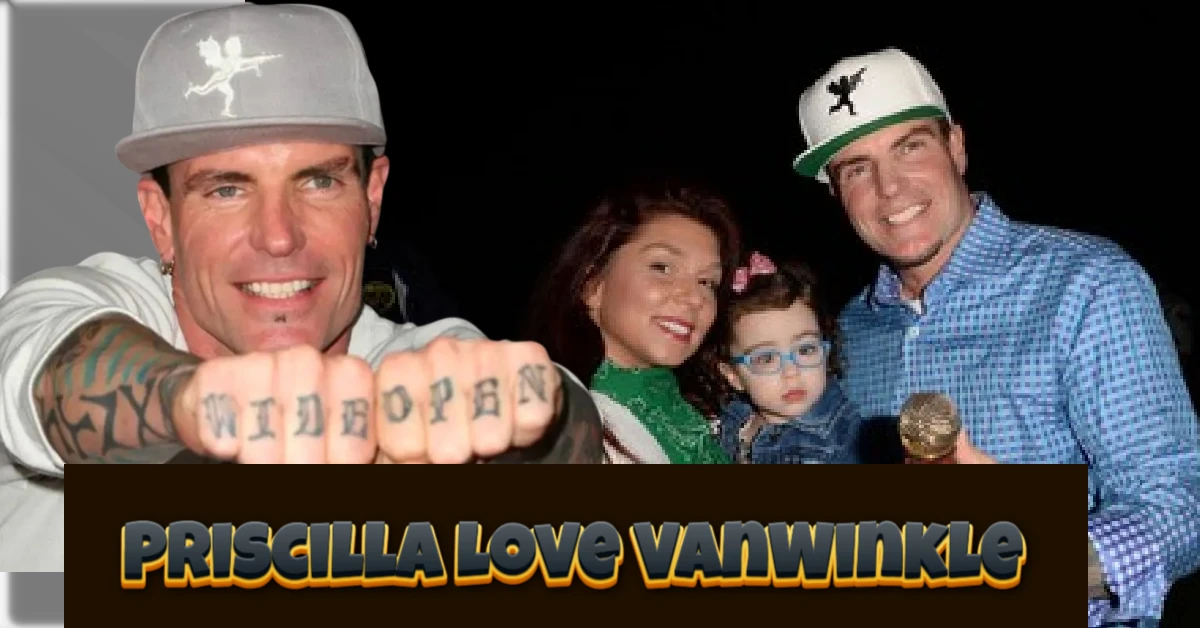 Priscilla Love VanWinkle with father Vanilla Ice showing family moments and the rapper's Ice Ice Baby knuckle tattoo