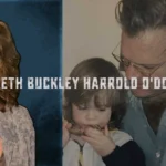 Kathryn Harrold and Lawrence O'Donnell pictured with young Elizabeth Buckley Harrold O'Donnell in a family moment.