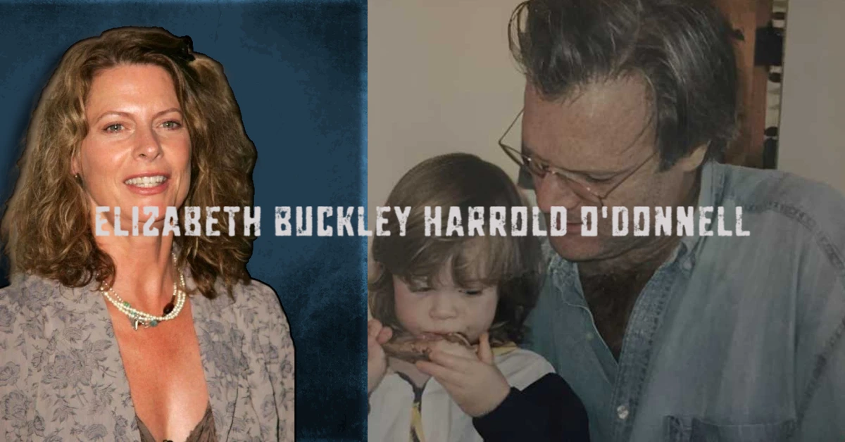 Kathryn Harrold and Lawrence O'Donnell pictured with young Elizabeth Buckley Harrold O'Donnell in a family moment.