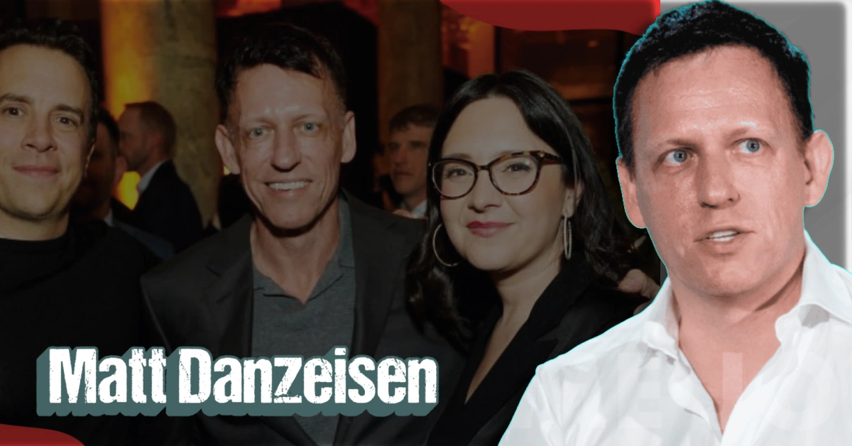 Matt Danzeisen, finance expert and portfolio manager at Thiel Capital, pictured at an event with colleagues