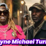 Dwayne Michael Turner symbolic portrait showing a private father figure connected to Lil Wayne, representing identity, legacy, and absence in hip-hop history