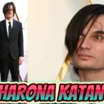 Sharona Katan, Israeli artist and wife of Radiohead's Jonny Greenwood, at Academy Awards red carpet event