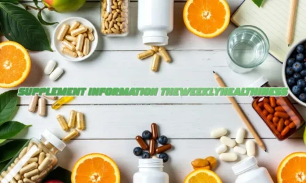 supplement information theweeklyhealthiness – Smart Guide