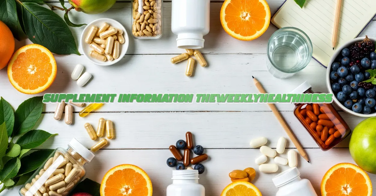 supplement information theweeklyhealthiness – Smart Guide
