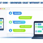twizchat com browser-based chat platform interface showing real-time messaging across multiple devices