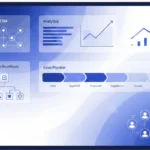 AllBusiness360 dashboard showing integrated business management tools including CRM, analytics, and automation workflows