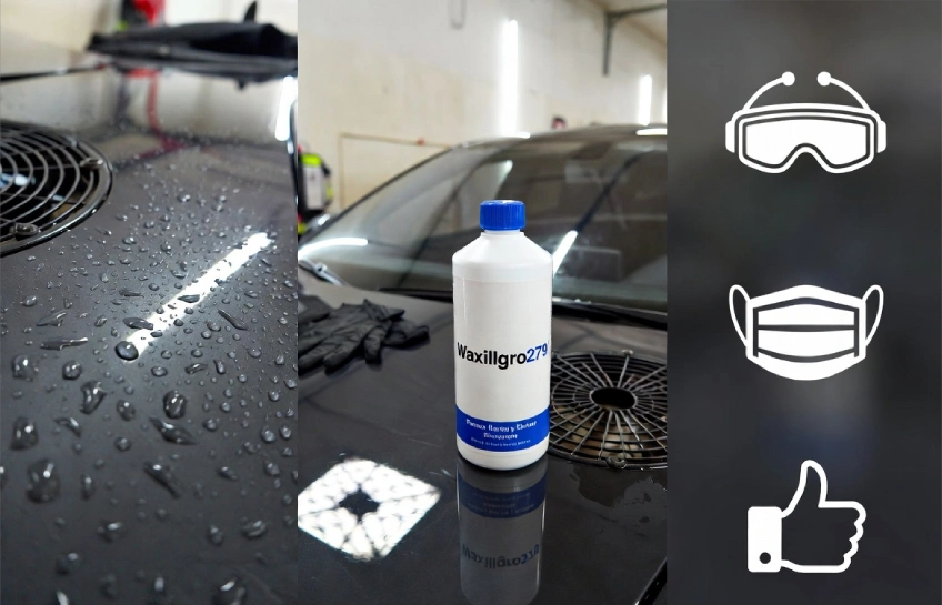 Is waxillgro279 bad for you? Safe application of Waxillgro279 car polish with gloves and ventilation