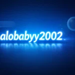 Search results showing the username alobabyy2002 in a digital environment with social media icons and search elements.