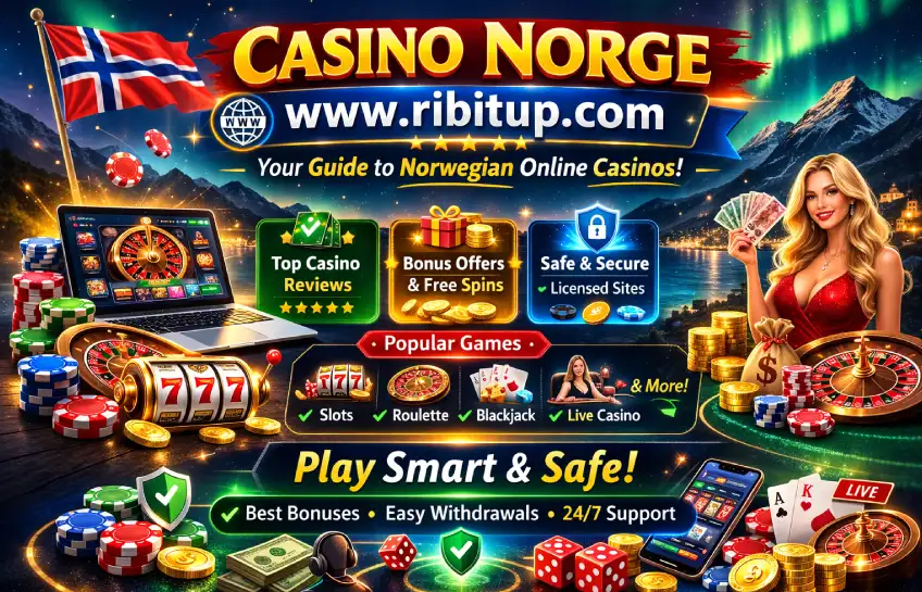 casino norge www.ribitup.com Norwegian online casino guide banner