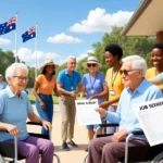 Group of support workers in Gosford benefiting from global skills wage subsidy program