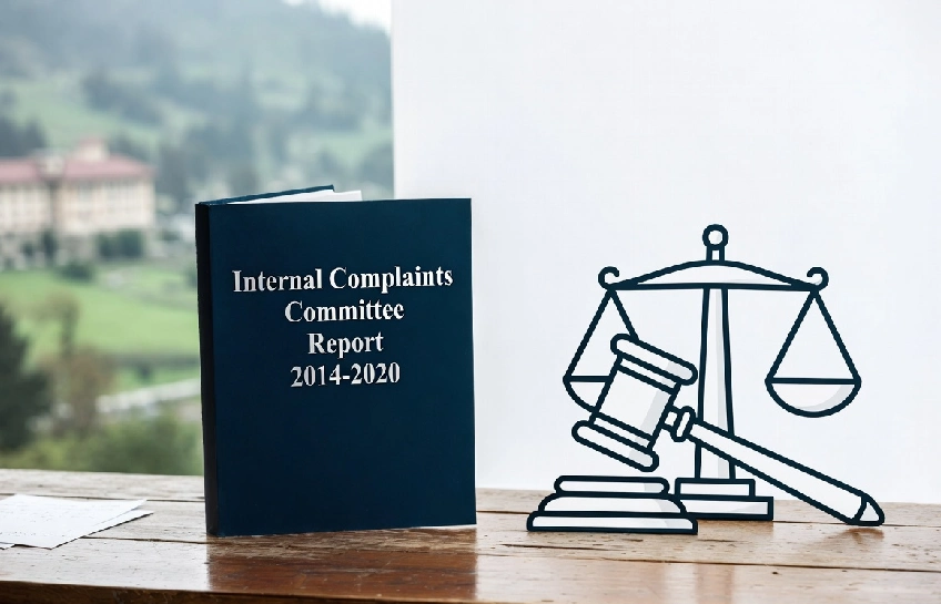 internal+complaints+committee+report+2014-2020 Central University of Kashmir official document summary with six-year statistics