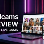 pdcams review showing free live cams on laptop and smartphone