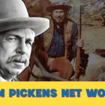 Slim Pickens net worth — black and white portrait of the Western actor in a cowboy hat alongside a vintage color hunting photo