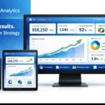 wizzydigital.org platform dashboard showing web design, digital marketing, SEO services and analytics for business growth