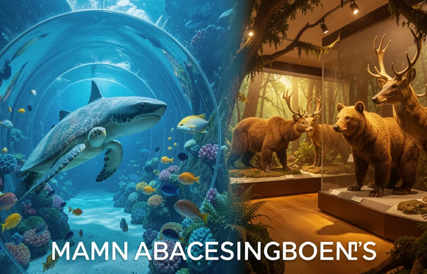 Wonders of Wildlife Museum & Aquarium in Springfield Missouri — aquarium tunnel with sharks and sea turtles