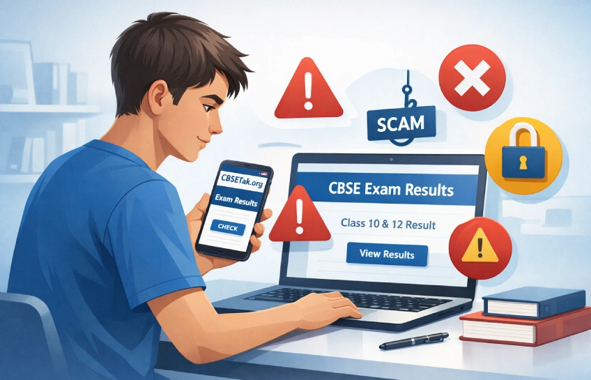 cbsetak org website overview showing CBSE updates and safety concerns on mobile and laptop screens