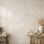 gessolini textured wall finish in modern minimalist interior design