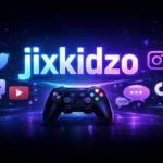 jixkidzo unique online username concept with social media and gaming icons