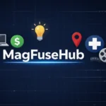 MagFuseHub com digital content platform homepage showing tech, lifestyle, and how-to guide categories
