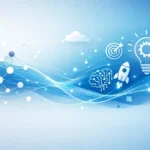 Conceptual illustration representing vieredbuay with digital nodes, connected ideas, and modern technology design.