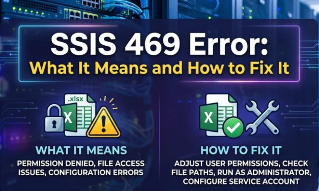 SSIS 469 Error: What It Means and How to Fix It