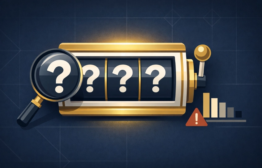 Slot gacor microstar88.gcr review graphic showing a slot machine reel with RTP chart and risk warning icons