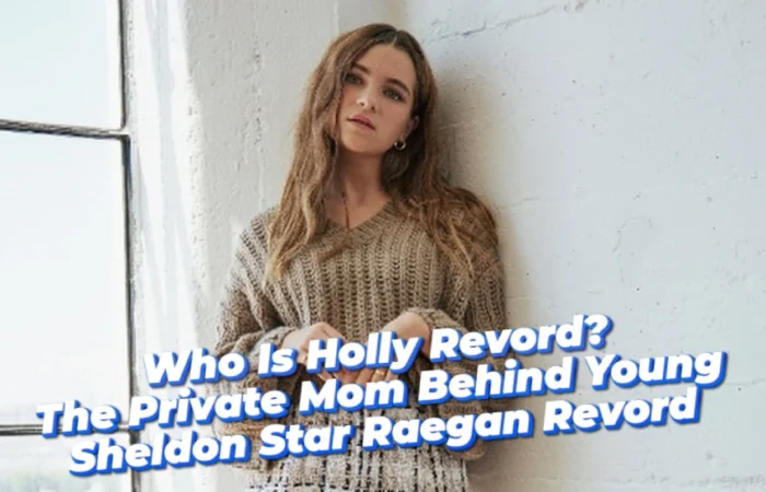 Holly Revord's daughter Raegan Revord, Young Sheldon's Missy Cooper, in editorial photoshoot leaning against window