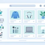 Trupeek com online shopping platform showing product categories, search filters, and a clean checkout interface