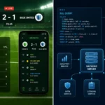 Bongdalu live football scores platform alongside Selefra.io cloud analytics dashboard interface