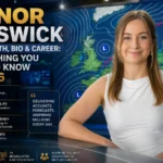 Honor Criswick Net Worth, Bio and Career 2026 — featured image showing Honor Criswick as a trusted weather presenter and meteorologist, with a UK weather map in the background, highlighting her career journey from meteorology to TV broadcasting