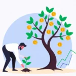 Investment hacks discommercified - Simple wealth building illustrated with growing money tree