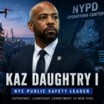 Kaz Daughtry I during New York public safety and NYPD leadership operations