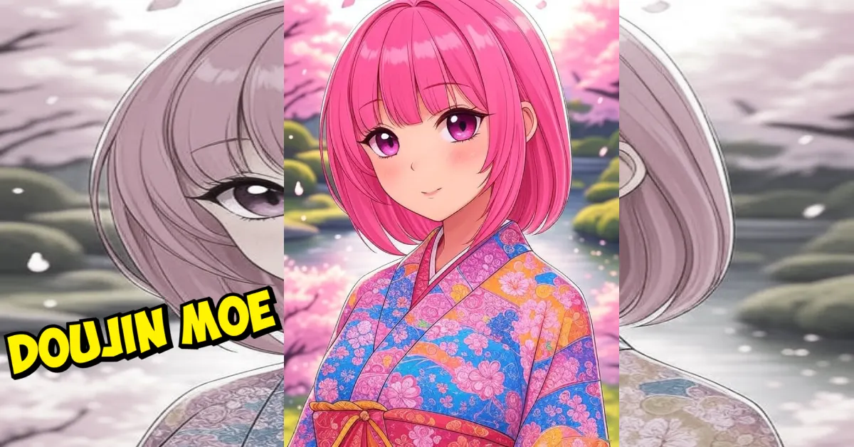 Doujin moe fan-created manga artwork showcasing Japanese pop culture creativity and character expression