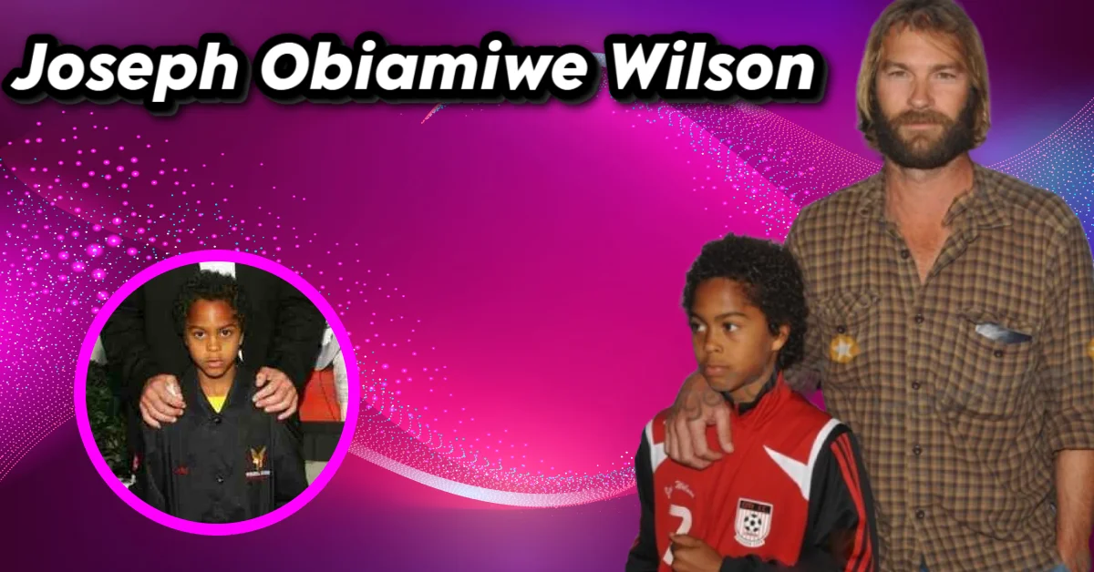 Joseph Obiamiwe Wilson family photos showing childhood and recent pictures with father Andrew Wilson from the Wilson Hollywood family